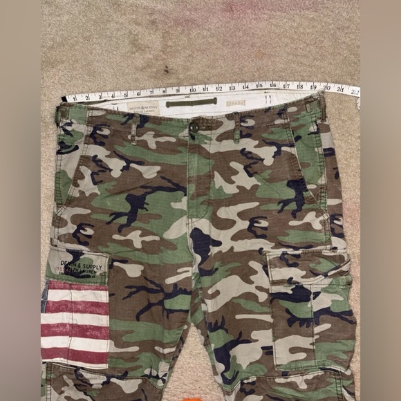 Ralph Lauren Denim Supply Military Flag Patch Camo Cargo Polo item sold 12/14/25 - Picture 6 of 13